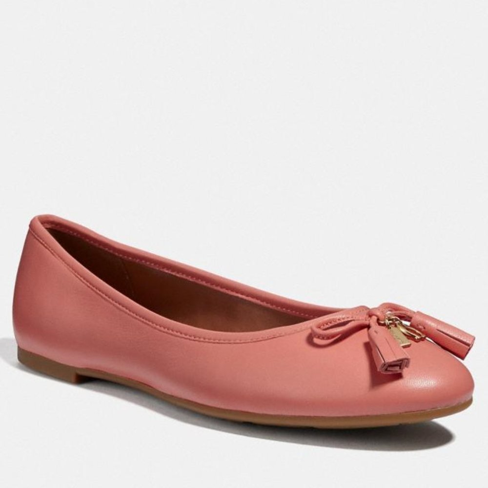 NWOT Coach Benni Ballet Coral 9 9.5